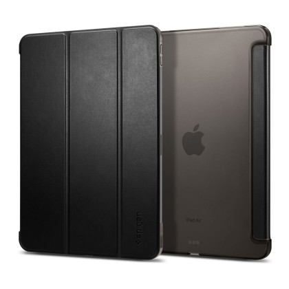 Кожен тефтер за iPad Air 13" (2024) от Spigen Smart Fold - Черен