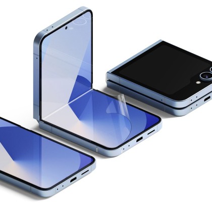 2 броя защитно фолио за дисплей на Samsung Galaxy Z Flip 6 от Ringke Dual Easy 2-Pack - Прозрачни
