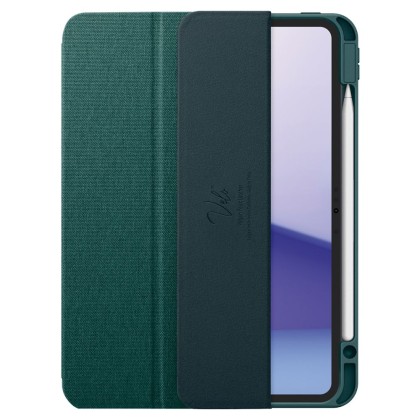 Текстителн калъф за iPad Pro 5 (11" 2024) от Spigen Urban Fit - Midnight Green