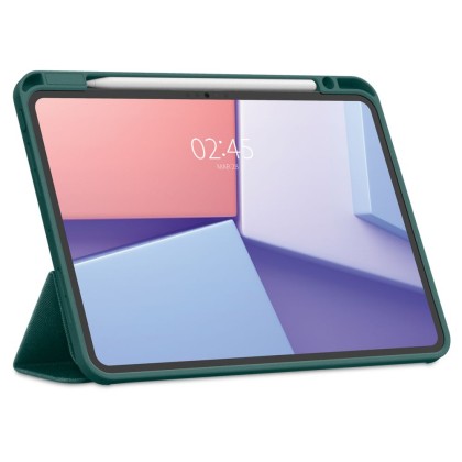 Текстителн калъф за iPad Pro 5 (11" 2024) от Spigen Urban Fit - Midnight Green