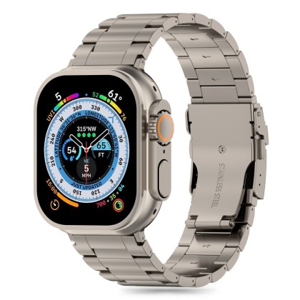 TECH-PROTECT STAINLESS PRO APPLE WATCH 4 / 5 / 6 / 7 / 8 / 9 / SE / ULTRA  1 / 2 (42 / 44 / 45 / 49 MM) TITANIUM