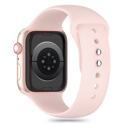 Силиконова каишка за Apple Watch 6 / 7 / 8 / 9 / 10 / SE (40/41/42 mm) от Tech-Protect Silicone - Light Pink