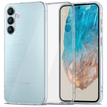 Силиконов кейс за Samsung Galaxy M35 5G от Tech-Protect FlexAir - Прозрачен