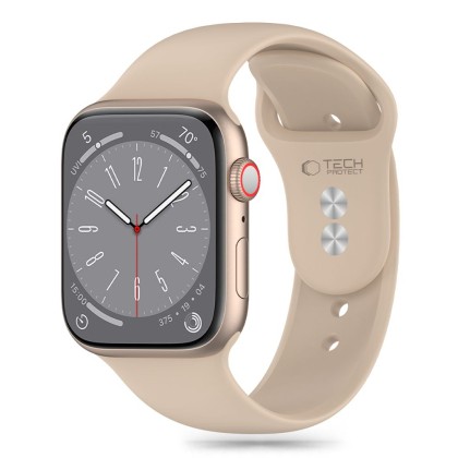 Силиконова каишка за Apple Watch 6/7/8/9/10/SE/Ultra 1-2 (44/45/46/49 mm) от Tech-Protect Silicone - Walnut