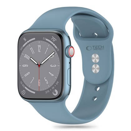 Силиконова каишка за Apple Watch 6/7/8/9/10/SE/Ultra 1-2 (44/45/46/49 mm) от Tech-Protect Silicone - Winter Blue