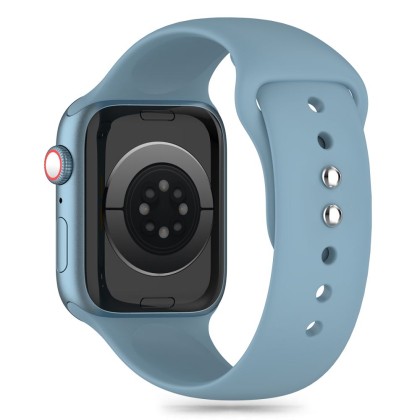 Силиконова каишка за Apple Watch 6/7/8/9/10/SE/Ultra 1-2 (44/45/46/49 mm) от Tech-Protect Silicone - Winter Blue