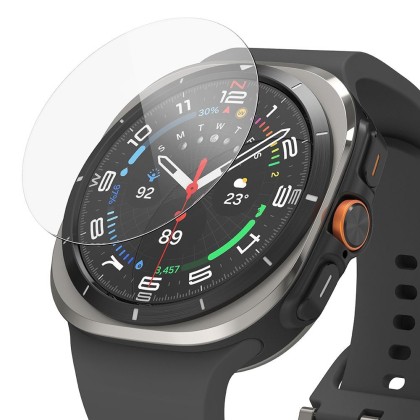 4 броя стъклени протектори за дисплей на Samsung Galaxy Watch Ultra (47mm) от Ringke Tempered Glass - Прозрачни