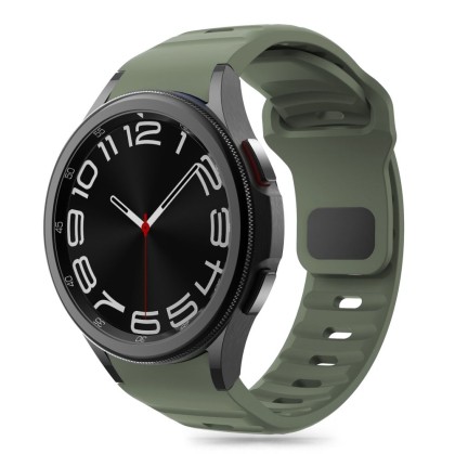 Силиконова каишка за часовник Samsung Galaxy Watch 4/5/5Pro/6/7/FE от Tech-Protect Silicone Line - Olive Green