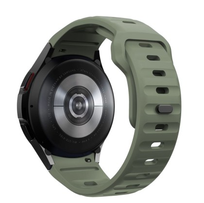 Силиконова каишка за часовник Samsung Galaxy Watch 4/5/5Pro/6/7/FE от Tech-Protect Silicone Line - Olive Green