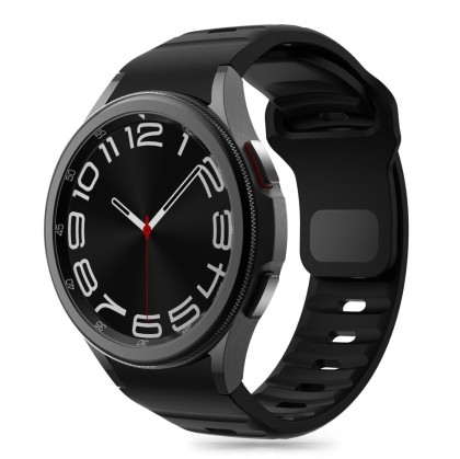 Силиконова каишка за часовник Samsung Galaxy Watch 4/5/5Pro/6/7/FE от Tech-Protect Silicone Line - Черен