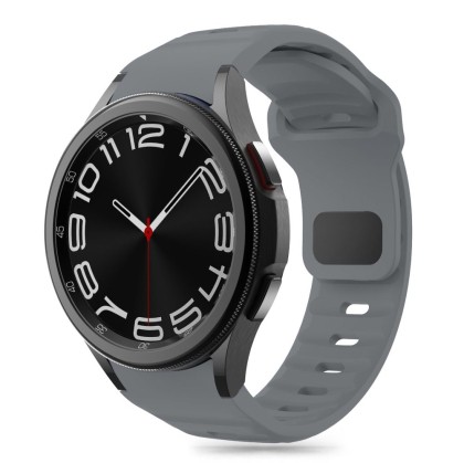 Силиконова каишка за часовник Samsung Galaxy Watch 4/5/5Pro/6/7/FE от Tech-Protect Silicone Line - Crayon Grey