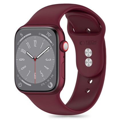 TECH-PROTECT SILICONE APPLE WATCH 4 / 5 / 6 / 7 / 8 / 9 / SE / ULTRA 1 / 2 (42 / 44 / 45 / 49 MM) MULBERRY