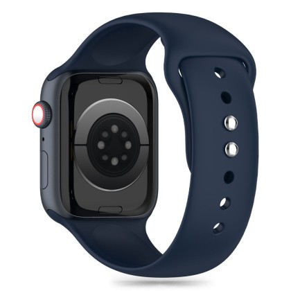 Силиконова каишка за Apple Watch 6/7/8/9/10/SE/Ultra 1-2 (44/45/46/49 mm) от Tech-Protect Silicone - Storm blue