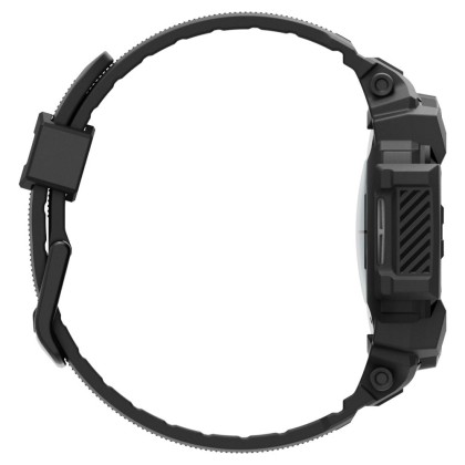 Удароустойчив кейс с каишка за Samsung Galaxy Watch 7 (40mm) от Spigen Rugged Armor Pro - Черен мат