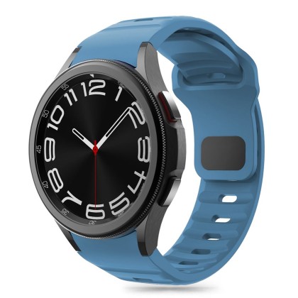 Силиконова каишка за часовник Samsung Galaxy Watch 4/5/5Pro/6/7/FE от Tech-Protect Silicone Line - Montego Blue