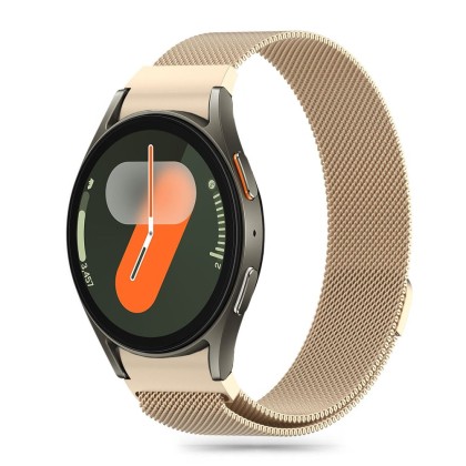 Стоманена верижка за смарт часовник Samsung Galaxy Watch 4/5/5 Pro/6/7/FE от Tech-Protect MilaneseBand - Starlight