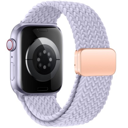 Найлонова каишка за Apple Watch 6 / 7 / 8 / 9 / 10 / SE / Ultra 1/2 (44/45/46/49 mm) от Tech-Protect Nylonmag - Periwinkle