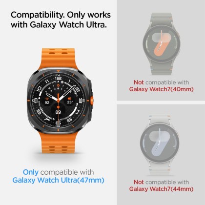 2 броя стъклени протектори за Samsung Galaxy Watch Ultra (47mm) от Spigen Glas.TR EZ-Fit 2-pack - Прозрачни