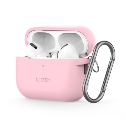 TECH-PROTECT SILICONE HOOK APPLE AIRPODS PRO 1 / 2 DUSTY PINK