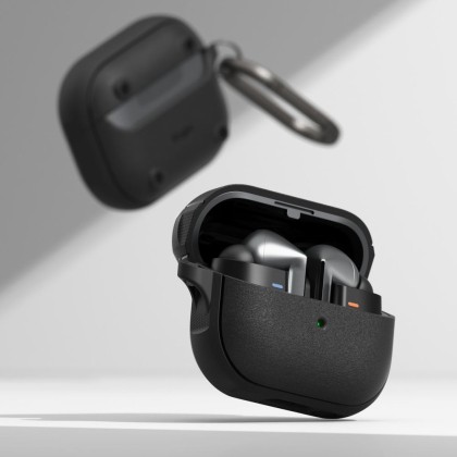 Силиконов калъф с MagSafe за слушалки Samsung Galaxy Buds 3 / 3 Pro от Ringke Onyx Magnetic - Черен