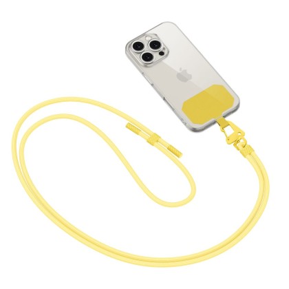 Универсален ремък 80 см за смартфон от Tech-Protect C5S Rope Crossbody – Lemon 