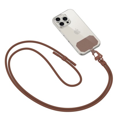 Универсален ремък 80 см за смартфон от Tech-Protect C5S Rope Crossbody – Chocolate Brown