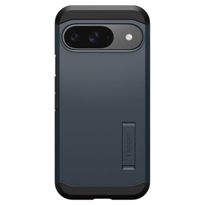 Удароустойчив, твърд кейс за Google Pixel 9 / 9 Pro от Spigen Tough Armor - Metal Slate