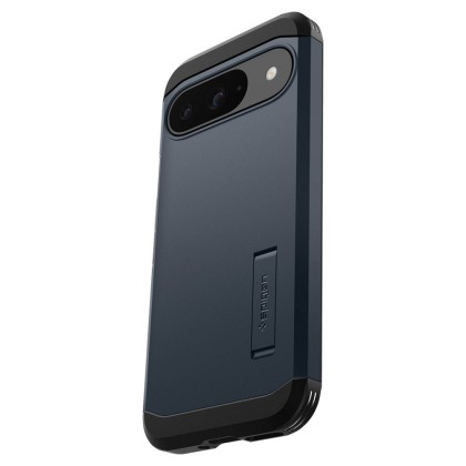 Удароустойчив, твърд кейс за Google Pixel 9 / 9 Pro от Spigen Tough Armor - Metal Slate