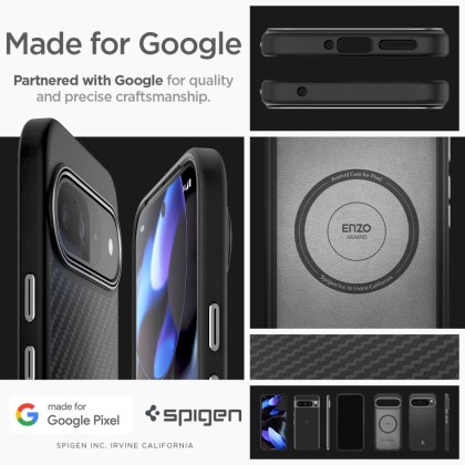 SPIGEN ENZO ARAMID GOOGLE PIXEL 9 PRO XL MATTE BLACK