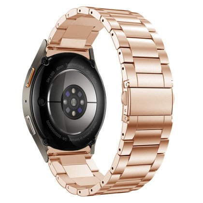 Стоманена верижка за Samsung Galaxy Watch 4 / 5 / 5 Pro / 6 / 7 / FE от Tech-Protect Stainless - Blush Gold