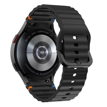 Силиконова каишка за Samsung Galaxy Watch 4/5/5 Pro/6/7/FE от Tech-Protect Silicone Sport - Черен