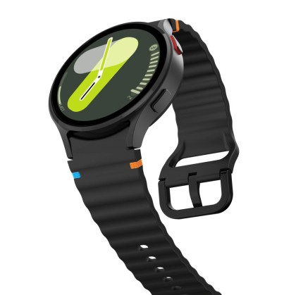 Силиконова каишка за Samsung Galaxy Watch 4/5/5 Pro/6/7/FE от Tech-Protect Silicone Sport - Черен