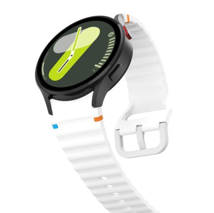 TECH-PROTECT SILICONE SPORT SAMSUNG GALAXY WATCH 4 / 5 / 5 PRO / 6 / 7 / FE WHITE