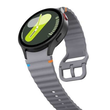 Силиконова каишка за Samsung Galaxy Watch 4/5/5 Pro/6/7/FE от Tech-Protect Silicone Sport - Crayon Grey