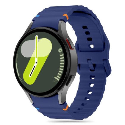 Силиконова каишка за Samsung Galaxy Watch 4/5/5 Pro/6/7/FE от Tech-Protect Silicone Sport - Navy Blue