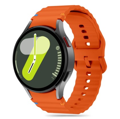 Силиконова каишка за Samsung Galaxy Watch 4/5/5 Pro/6/7/FE от Tech-Protect Silicone Sport - Оранжев