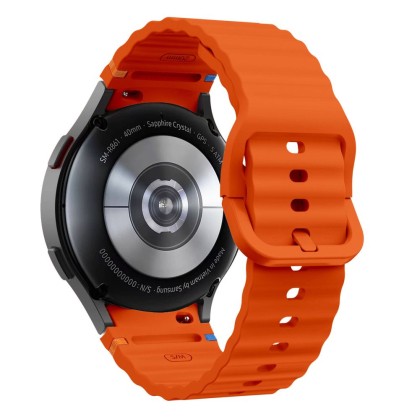 Силиконова каишка за Samsung Galaxy Watch 4/5/5 Pro/6/7/FE от Tech-Protect Silicone Sport - Оранжев