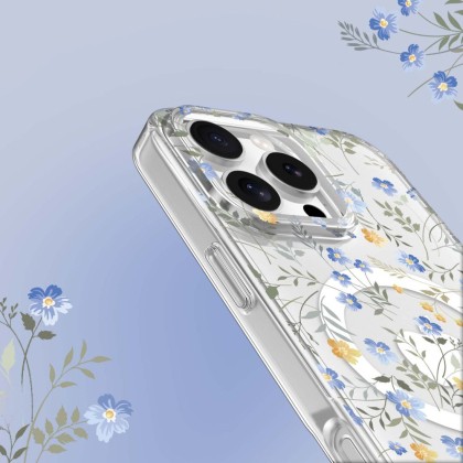 Твърд кейс с MagSafe пръстен за iPhone 16 Pro от Tech-Protect MagMood - Spring Flowers