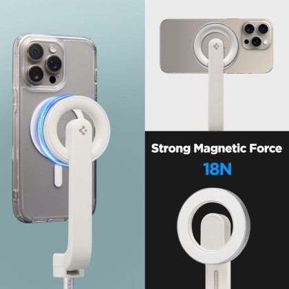 Магнитен селфи стик и статив с MagSafe и Bluetooth от Spigen S571W - Dune Beige
