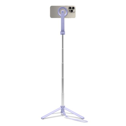 Магнитен селфи стик и статив с MagSafe и Bluetooth от Spigen S571W - Lavender