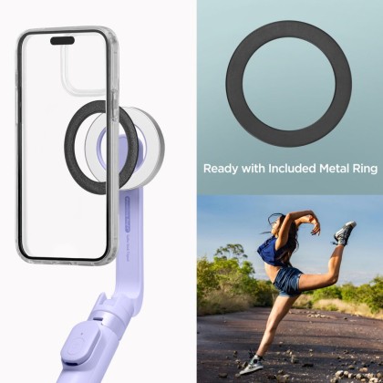 Магнитен селфи стик и статив с MagSafe и Bluetooth от Spigen S571W - Lavender