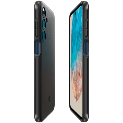 Удароустойчив калъф за Samsung Galaxy M35 5G от  Spigen Essential SandBlast - Черен