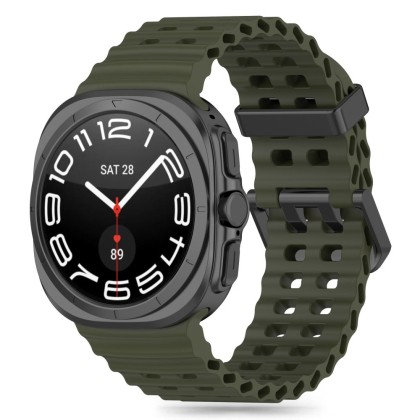 Силиконова каишка за Samsung Galaxy Watch Ultra (47mm) от Tech-Protect IconBand Pro - Hunter Green