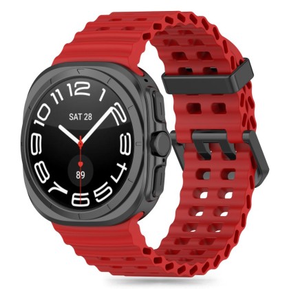 Силиконова каишка за Samsung Galaxy Watch Ultra (47mm) от Tech-Protect IconBand Pro - Crimson Red