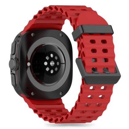 Силиконова каишка за Samsung Galaxy Watch Ultra (47mm) от Tech-Protect IconBand Pro - Crimson Red