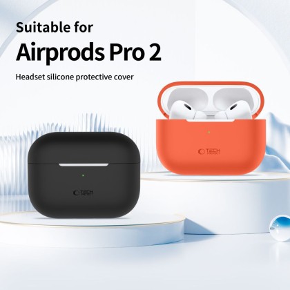 Силиконов кейс за слушалки Apple AirPods Pro 1 / 2 от Tech-Protect Silicone - Caffe Latte