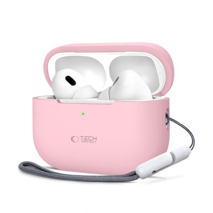 Силиконов кейс за слушалки Apple AirPods Pro 1 / 2 от Tech-Protect Silicone - Dusty Pink