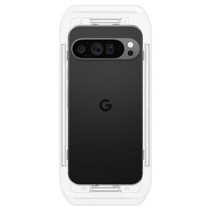 2 стъклени протектора за дисплей на Google Pixel 9 / 9 Pro от Spigen Glas.TR "Ez Fit" - Прозрачни