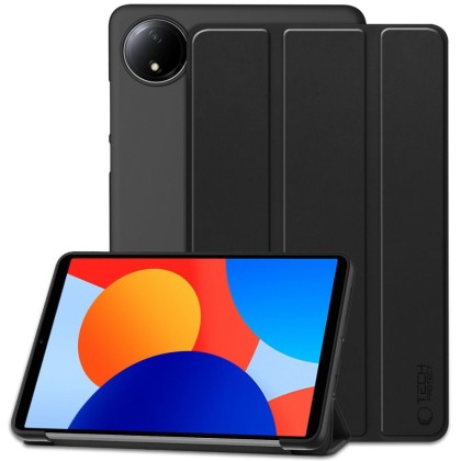 Кожен тефтер за Xiaomi Redmi Pad SE 8.7 от Tech-Protect SmartCase - Черен