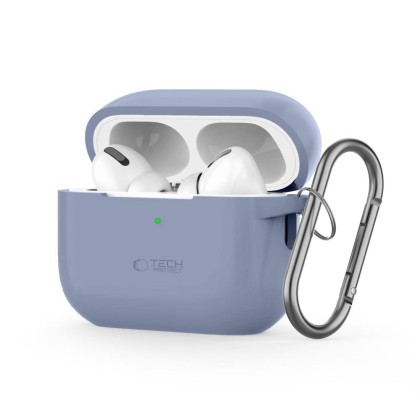 Силиконов калъф за слушалки Apple AirPods Pro 1 / 2 от Tech-Protect Silicone Hook - Baby Blue